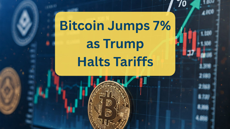 Bitcoin surges past $82K as Trump halts tariffs; crypto market rallies with strong gains