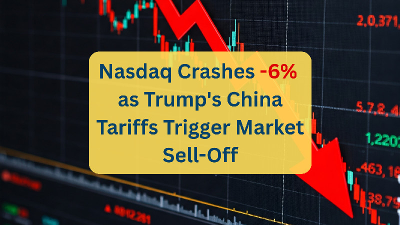 Trump's trade war with China causes US stock markets to plummet 5%